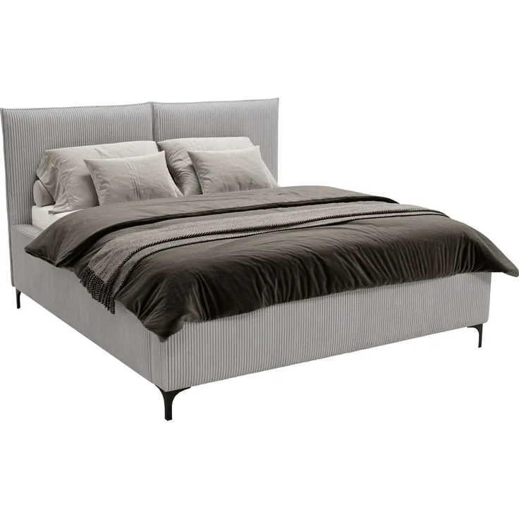 Polsterbett Leon Cord (Farbe: Poso 110, Größe: 160x200 cm)