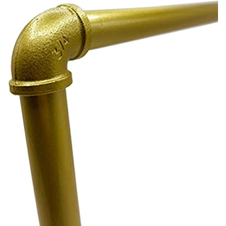 RSR Hangers Kleiderstange Garderobe Industrial Design Gold für Decke Garderobenstange U-Form – Bild 8