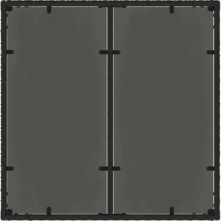 vidaXL Garten Essgruppe 3 pcs Schwarz Poly-Rattan 3334855 – Bild 7