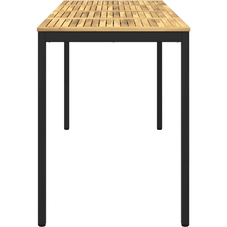 vidaXL Gartenbar-Tisch NAARDEN Weiß gewaschen und Schwarz 901790 – Bild 4