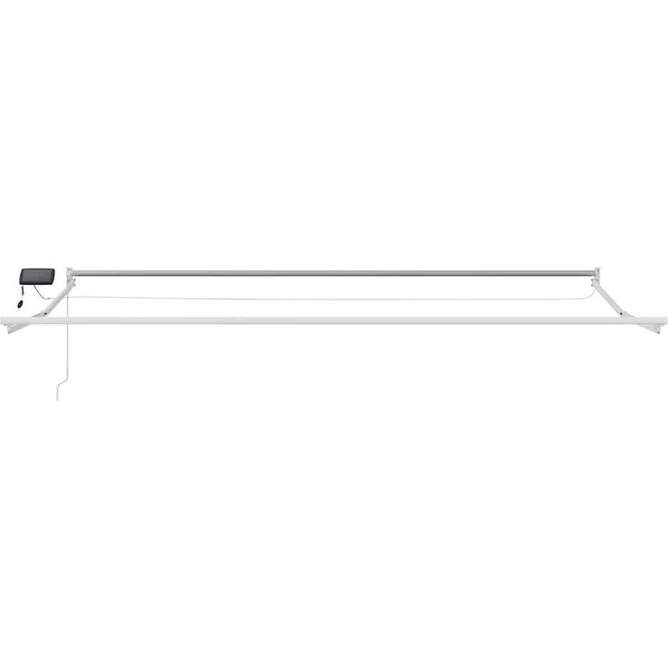 vidaXL Manuelle Gelenkarmmarkise mit LEDs Anthrazit 4,5 × 3 m 3419306 – Bild 4