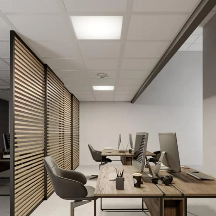 Arcchio LED Panel Vinas, 1-flammige moderne Deckenleuchte in Weiß, energiesparende Bürolampe für Arbeitszimmer – Bild 3