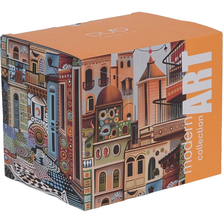 DUO Becher 450 ml MODERN SWEET CITY New Bone China Porzellan – Bild 4