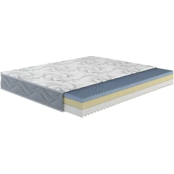 Talamo Italia - Ersa Doppelmatratze, Memory-Schaum-Matratze Trioform, ergonomisch, milbenhemmend und hypoallergen, 100% Made in Italy, 160 x 190 x 25 cm – Bild 7
