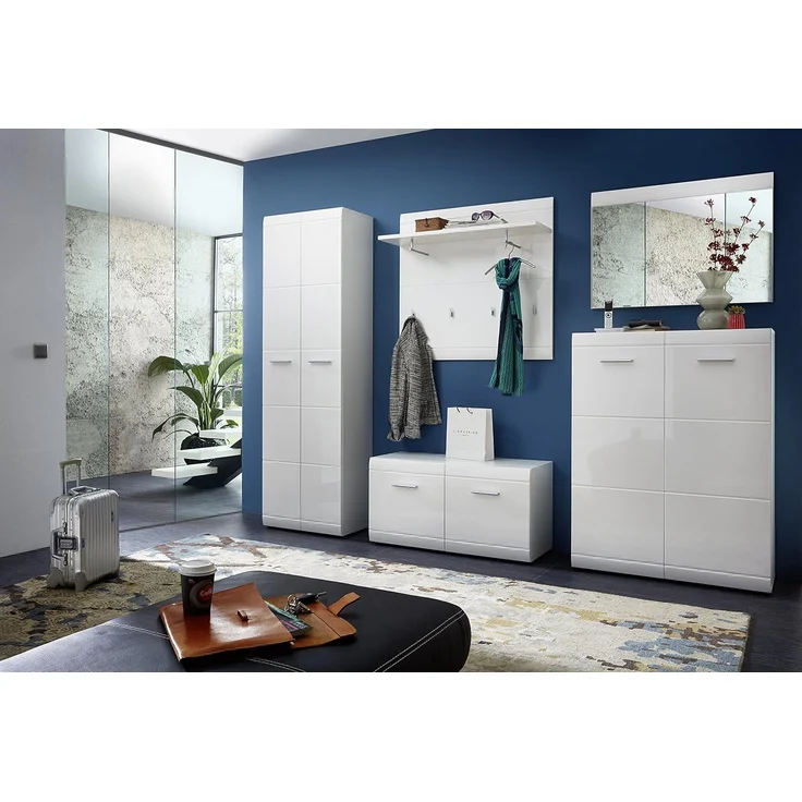Garderobenschrank 3577 ADANA Schrank in weiß Hochglanz von Germania – Bild 5