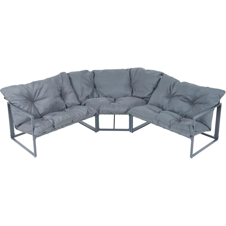 Loungeset Karg Dunkelgrau [casa. pro] – Bild 6