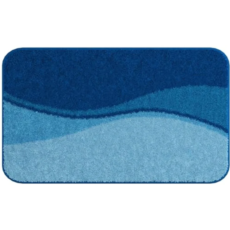Linea Due Flash Badteppich 60x90 cm blau – Bild 2
