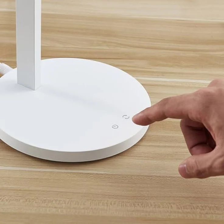 Lindby LED-Schreibtischlampe Loretta, Höhe 43 cm, weiß, verstellbar mit Dimm- und CCT-Funktion – Bild 8