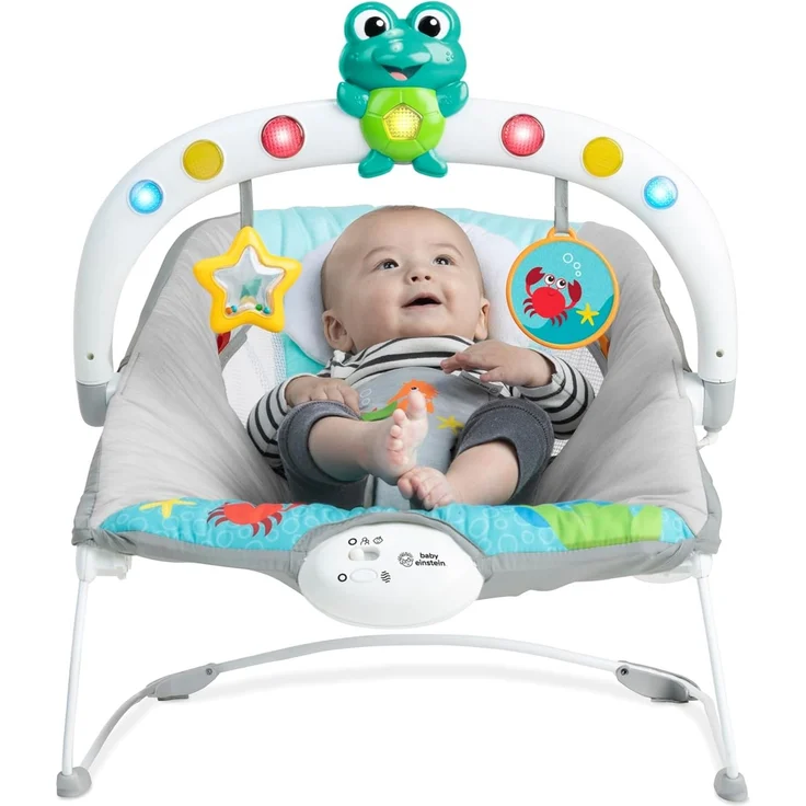 Baby Einstein, Ocean Explorers Musikalische Babywippe Babyschaukel, Kick to It Neptune, Unisex, fr Kinder von 0-6 Monaten bis zu 9kg – Bild 14