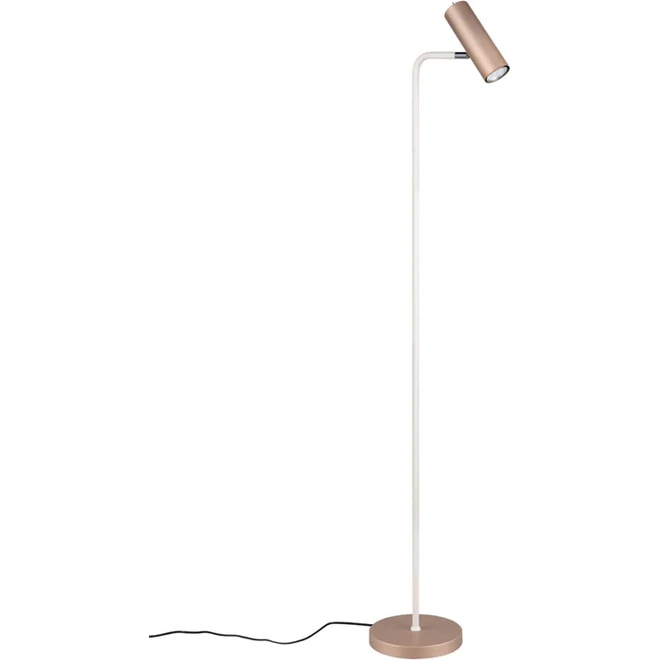 LED Leseleuchte Metall Coffee / Weiß, Spot schwenkbar, Höhe 151cm – Bild 2