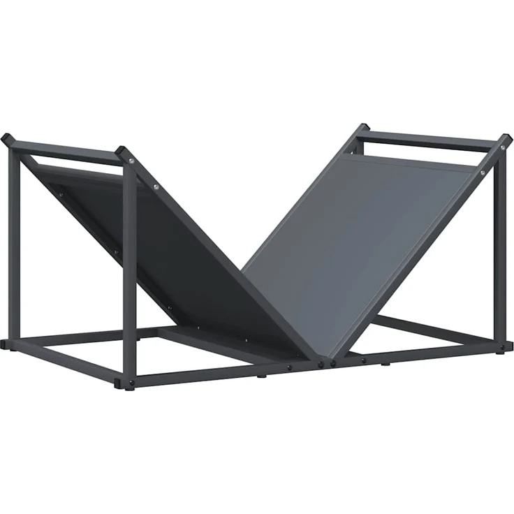 vidaXL Brennholzregal Anthrazit 70x43x34,5 cm Kaltgewalzter Stahl 864175 – Bild 1