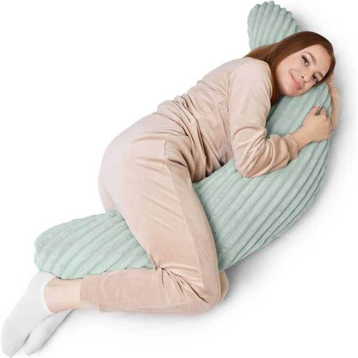 Amilian Stillkissen XXL 170 cm - Seitenschläferkissen - Schwangerschaftskissen, komfortables Pregnancy Pillow mit abnehmbarem Bezug, Schlafkissen für Seitenlage, Lagerungskissen für Schwangere und Stillzeit – Bild 4
