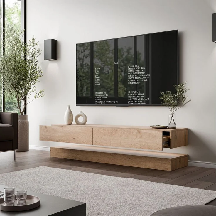 Lookway TV-Schrank SKY 140 cm mit LED-Beleuchtung 140x34x25 cm – Bild 3