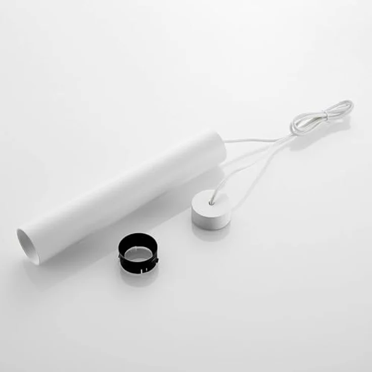 ARCCHIO Ejona Pendelleuchte, weiß, Aluminium, Höhe 35 cm, GU10 Fassung, inkl. weißem und schwarzem Reflektor – Bild 7