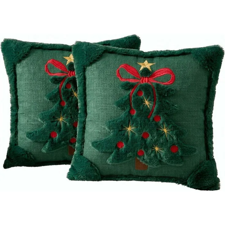 Bomiclss Kissenbezug 2er-Set Weihnachtsdeko Kissenbezug 45x45 cm, (2 Stück)