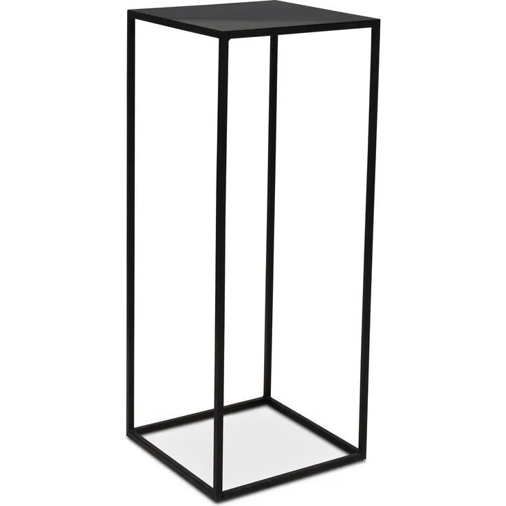 Stage Blumensäule Metall 40x40 cm Höhe 100 cm schwarz matt
