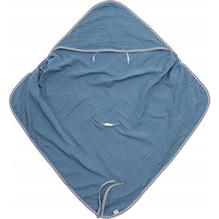 Sensillo Musselin-Bezug für Kinderwagen/Babyschale blau 75x75 – Bild 3