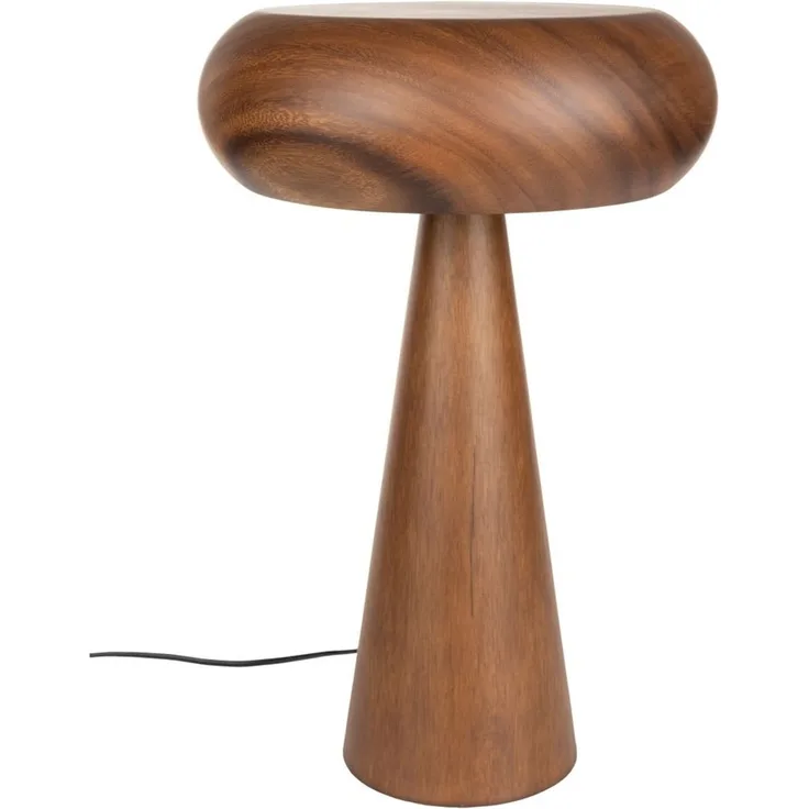 Tischlampe Morel M von Dutchbone aus Akazienholz im Boho-Stil, Braun
