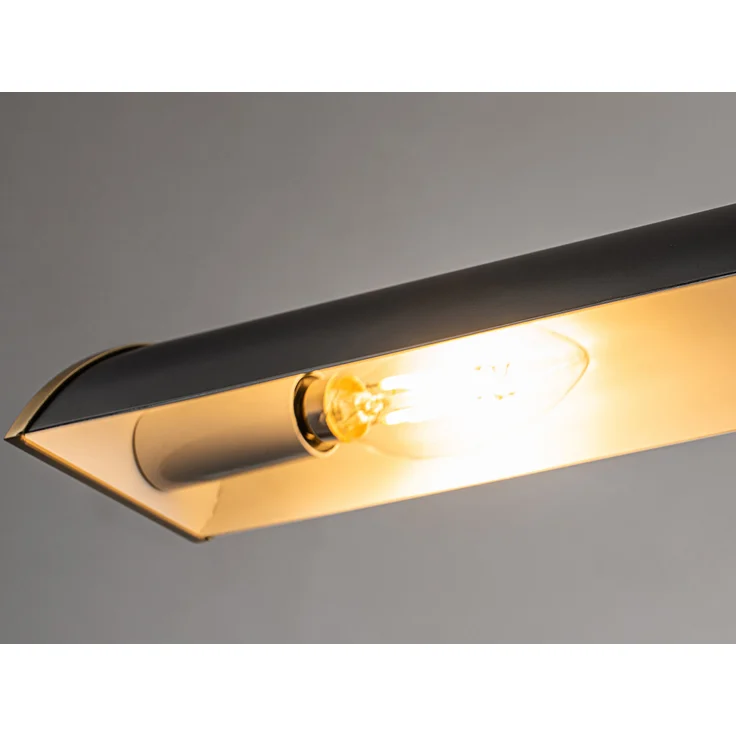LED Bilderleuchte in Schwarz-Altmessing, verstellbar, Breite 44,5cm – Bild 5