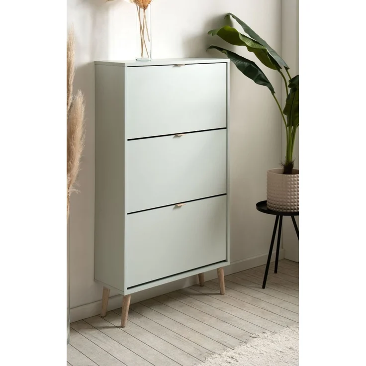 Schuhschrank Aldan in grün 70 x 125 cm – Bild 5
