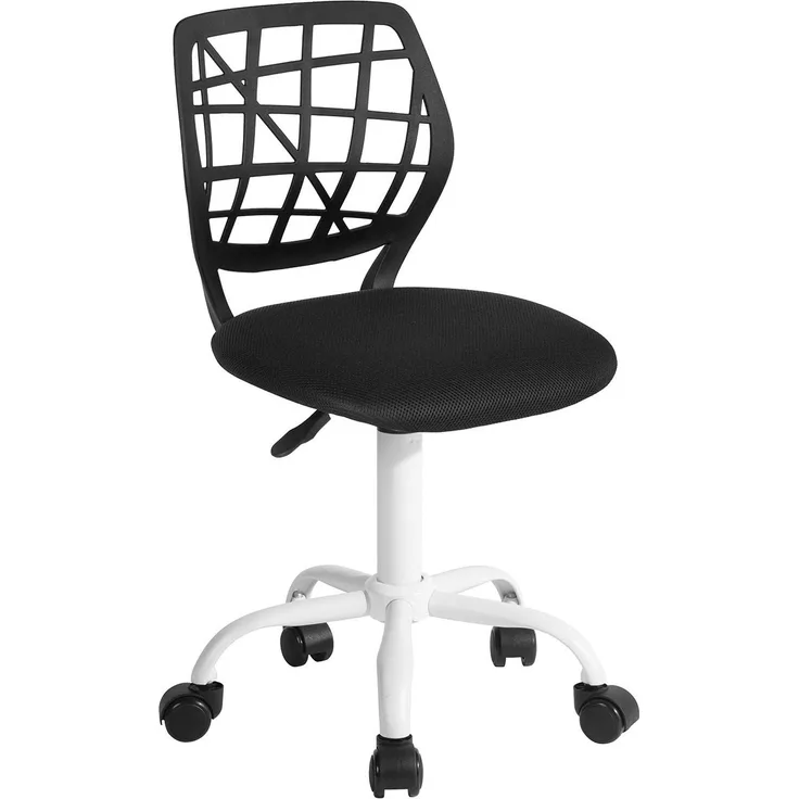 MEUBLE COSY Bürostuhl mit niedriger Rückenlehne Schreibtischstuhl ohne Armlehnen Ergonomischer Drehstuhl