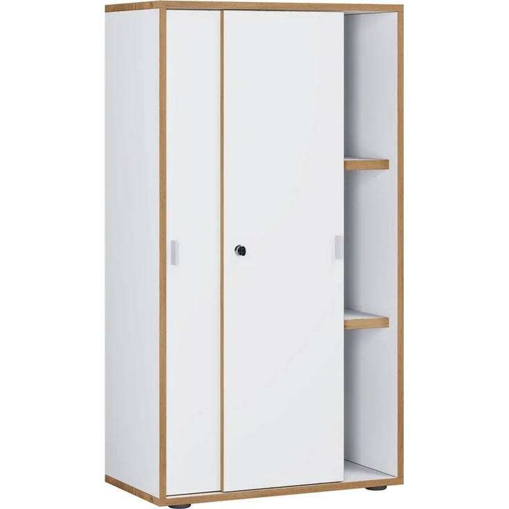 VCM Büroschrank Salia 920736 Weiß H. 110 x B. 60 x T. 37 cm – Bild 1