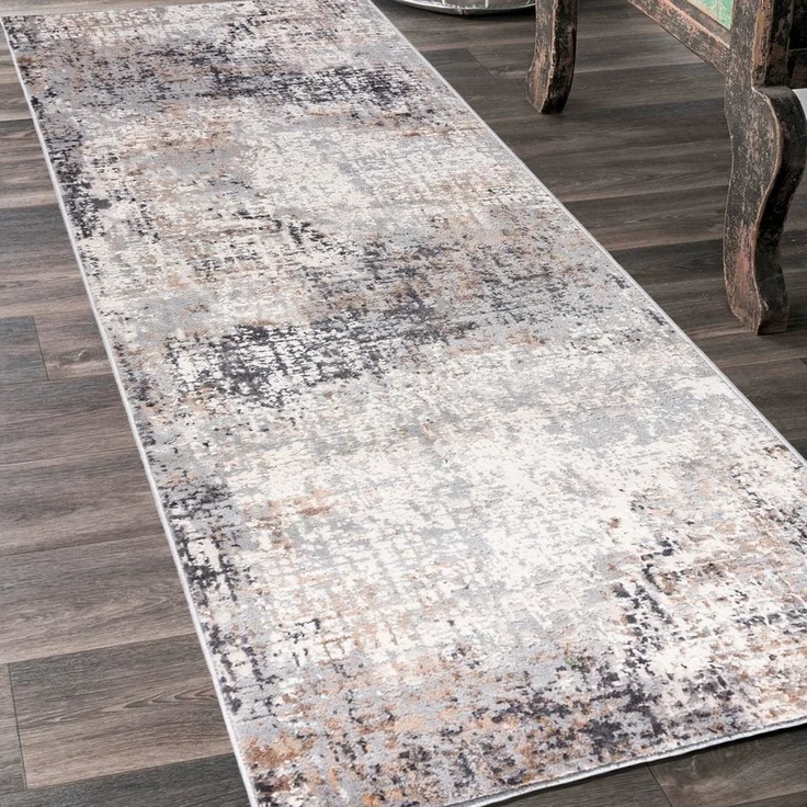 Mazovia Läufer Läufer FlurLäufer Modern für Vorzimmer Schlafzimmer - Abstrakt Muster, 60x100 cm, Kurzflor, Meterware – Bild 5