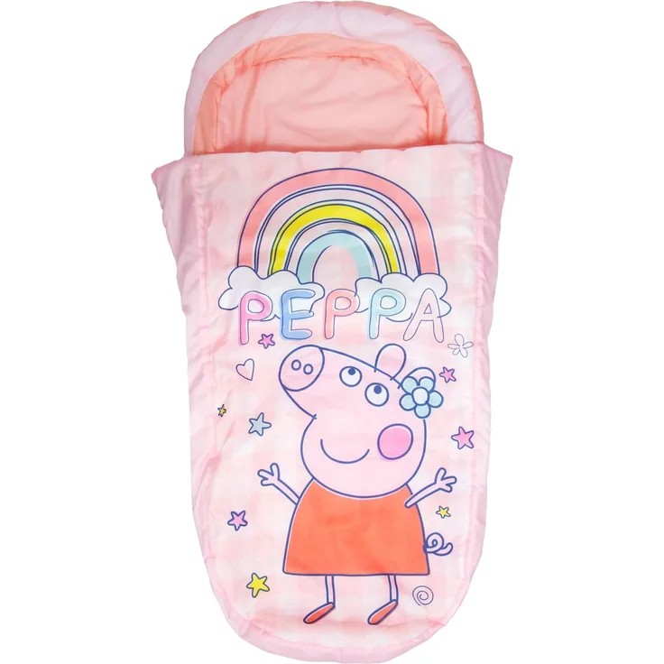 PEPPA PIG Character World erstes ReadyBed – Aufblasbares Luftbett und Schlafsack für Kinder mit Pumpe | Reisematratze für Übernachtungen und Camping oder den Heimgebrauch