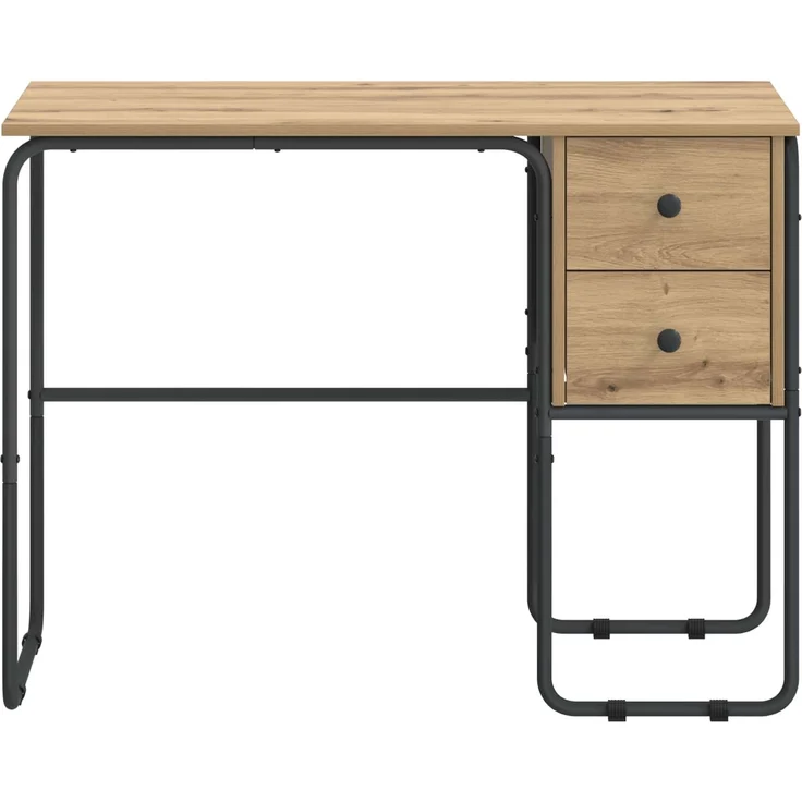 vidaXL Schreibtisch mit Stauraum Artisan-Eiche 100 x 50 x 75 cm 8008007 – Bild 4