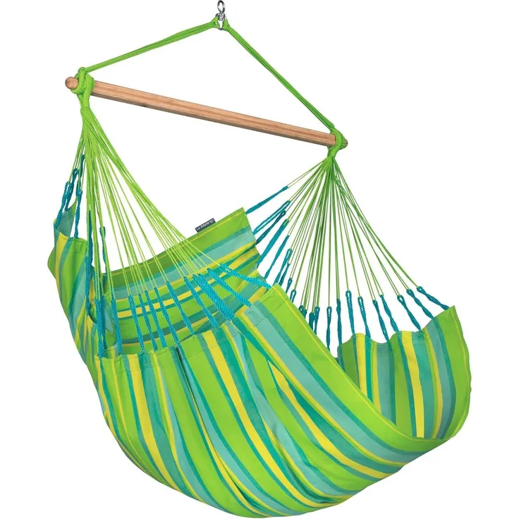 La Siesta Hängesessel Kingsize DOMINGO lime grün Lounger Outdoor Hängestuhl