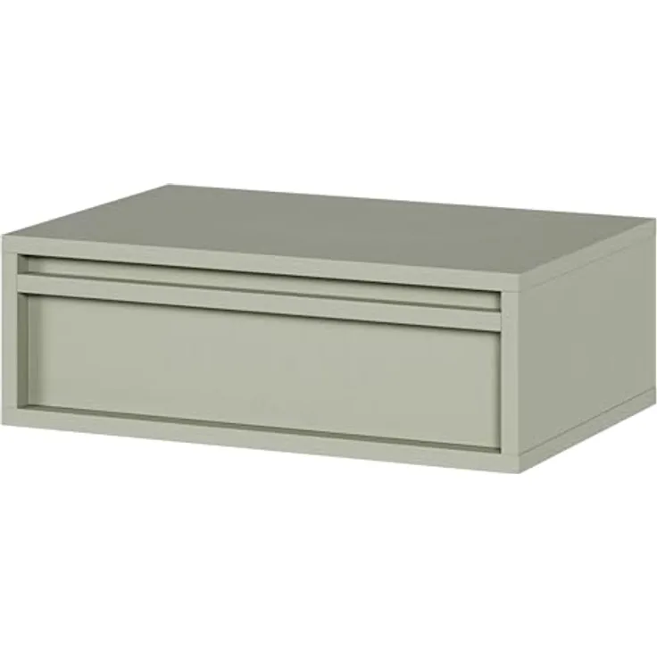Selsey Nachtkonsole Evo, Salbeigrün, hängend, 1 Schublade, 50x17x34 cm, modern, kratzfest