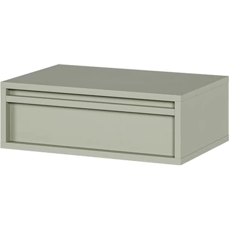 Selsey Nachtkonsole Evo, Salbeigrün, hängend, 1 Schublade, 50x17x34 cm, modern, kratzfest – Bild 1