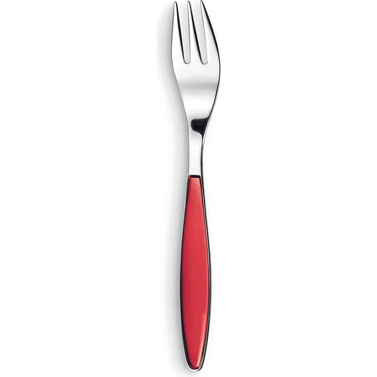Guzzini Feeling Kuchengabel rot transparent 15,5 cm