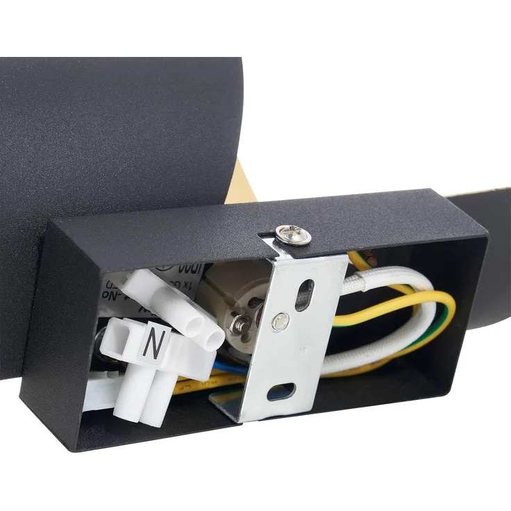 Lindby Wandleuchte Desirio, Metall, Schwarz IP20, 1 x 5 W LED – Bild 8