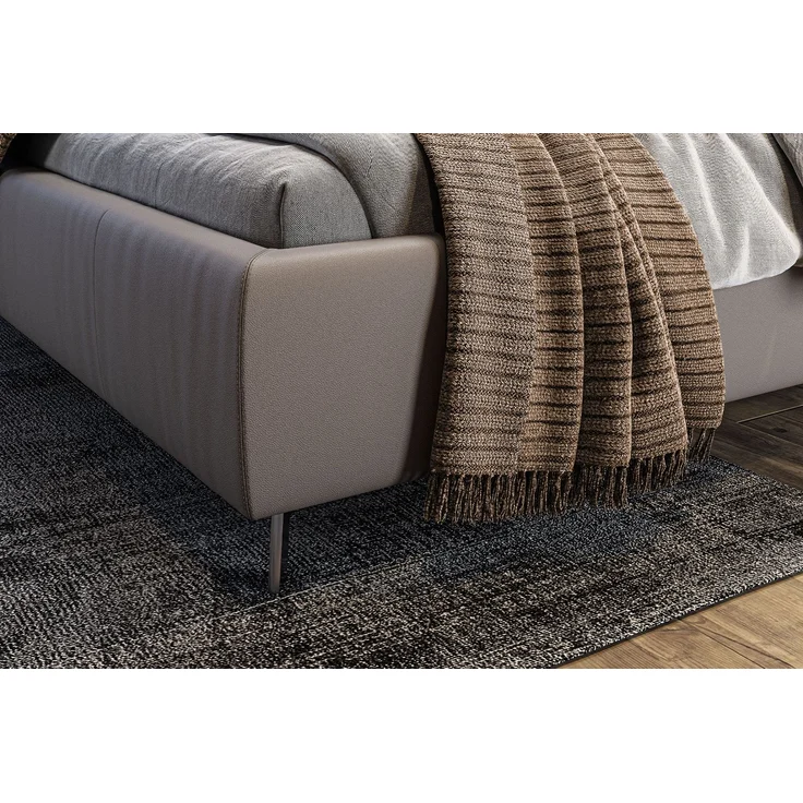 KAWOLA Bett ANNY Polsterbett Leder grau 160x200cm – Bild 5