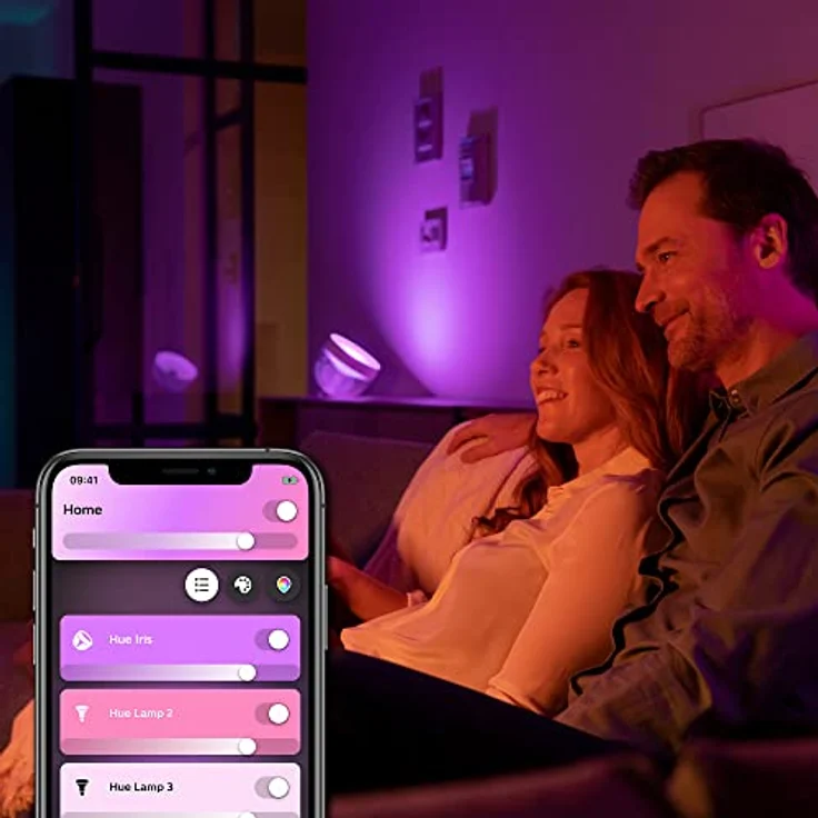 Philips Hue Iris Tragbare Tischleuchte - BT - Schwarz – Bild 5
