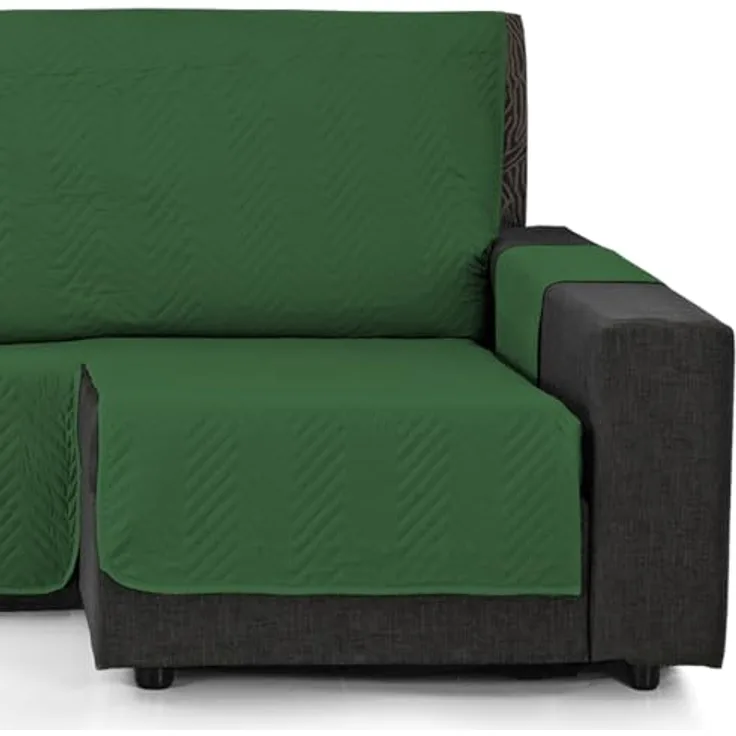 Martina Home Bezug für Chaiselongue, gepolstert, Milano, 280, Flaschengrün