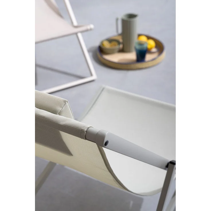 Liegestuhl Taylor 2er-Set aus Aluminium, modern, verstellbare Rückenlehne, Farbe Breeze – Bild 2