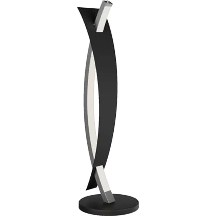 Lucande LED-Tischleuchte Marija, dimmbar, schwarz, 62 cm, organisches Design