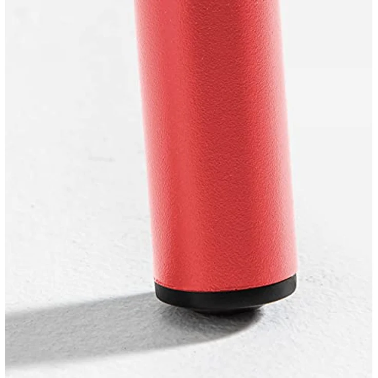 Oviala Palavas Gartentisch, Rund, Metall, Rot, 120 cm Durchmesser, witterungsbeständig, für 4-6 Personen – Bild 4