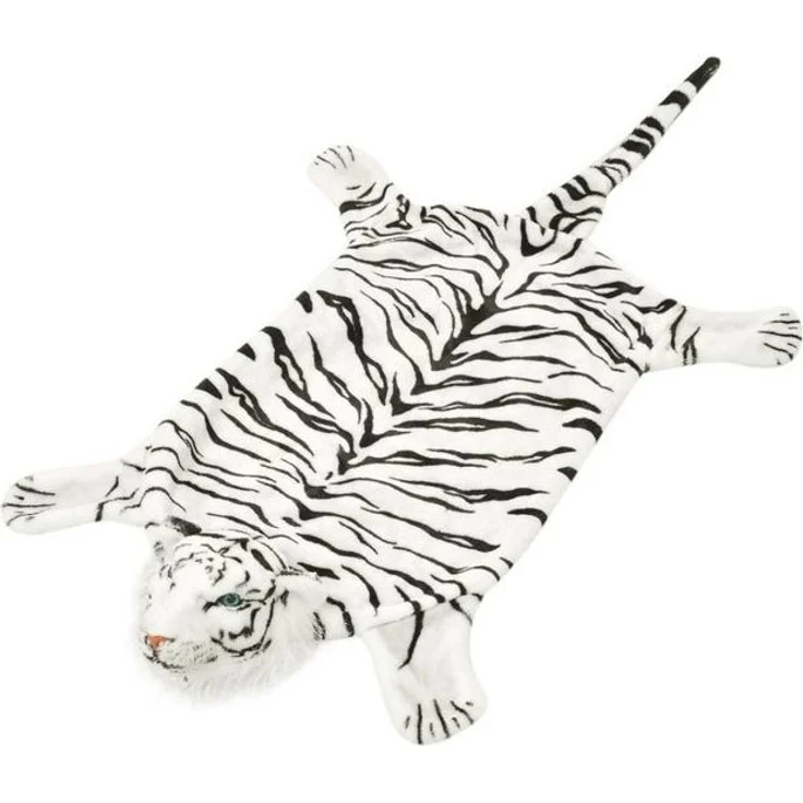 vidaXL Tigerfell Teppich Plüsch 144 cm Weiß 80169 – Bild 4
