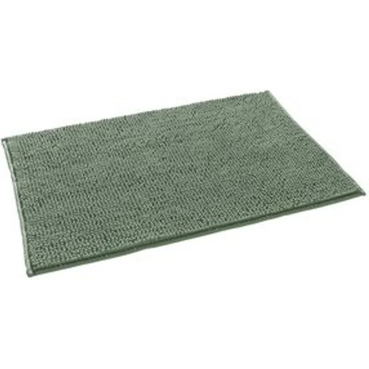 casa NOVA Badematte CHENILLE, Grün, 50 x 80 cm, Uni, Höhe 12 mm, rutschhemmend beschichtet, Polyester, rechteckig – Bild 4