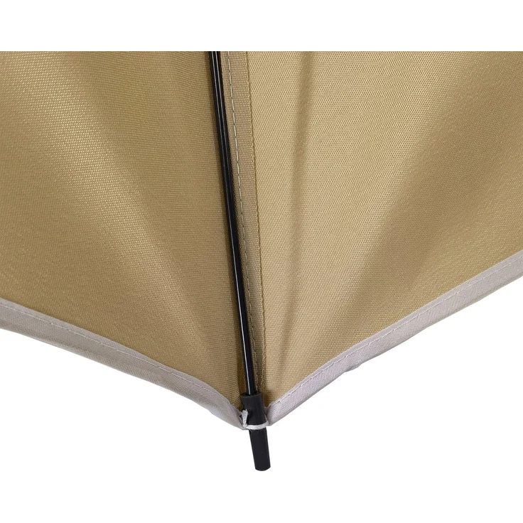 VCM Sonnenschirm rund 917584 Taupe H. 190 x 180 x T. 180 cm – Bild 3