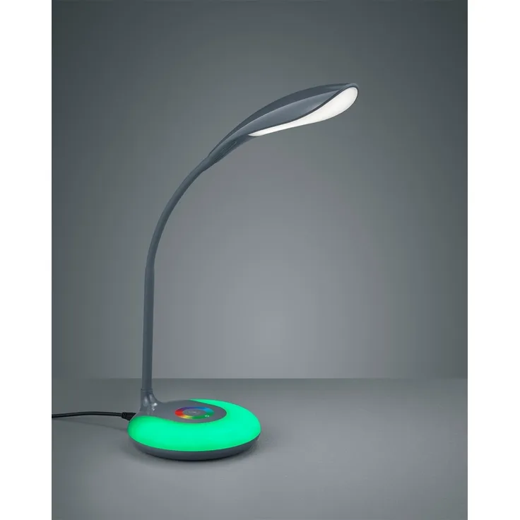 Flexible Schreibtischleuchte KRAIT dimmbar USB Anschluß + RGB Farbwechsler