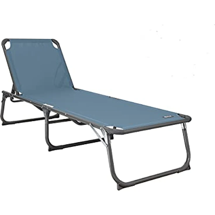 HOMECALL Aluminium-Klappliege, Textilene-Gewebe, 200x70 cm, Max. Tragkraft 150 kg - Blau – Bild 2