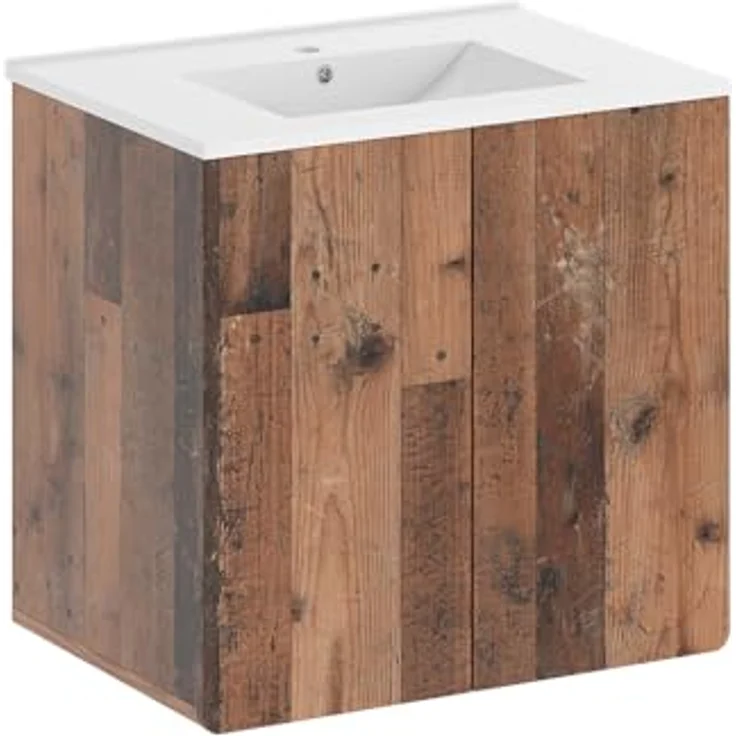 Vichy Badmöbel-Set Izan, 2-teilig, Oldstyle, mit Waschbeckenunterschrank und Spiegelschrank, funktional und elegant – Bild 1