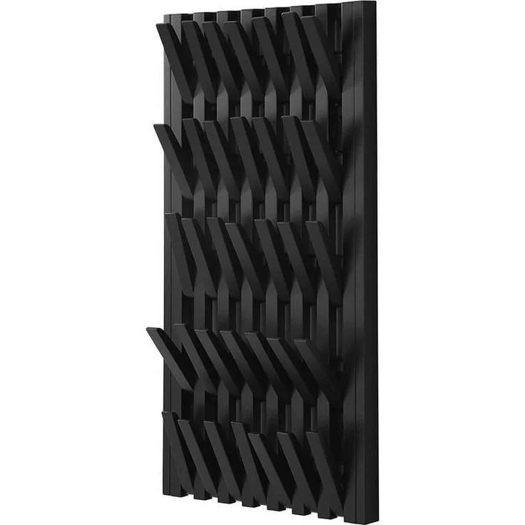 HOME DELUXE Garderobenpaneel QUEST Schwarz - 55 x 4 x 105 cm – Bild 4