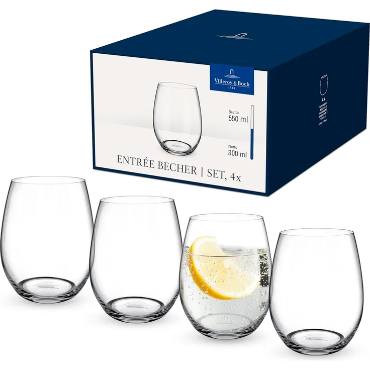 Villeroy & Boch Entrée Wasserglas 480 ml 4er Set