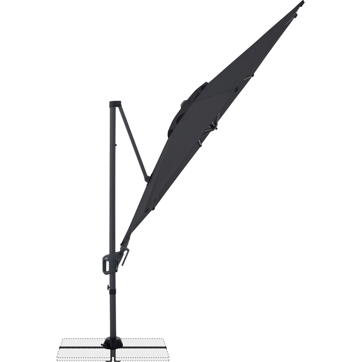 Doppler Sonnenschirm / Ampelschirm "LIFE 310 Side", anthrazit, Ø 310 cm – Bild 5