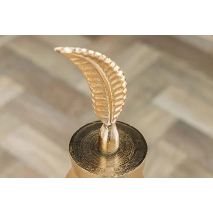 riess-ambiente Beistelltisch FEATHER 65cm gold (Einzelartikel, 1-St), Wohnzimmer · Glas · Metall · rund · Handarbeit · Modern Design – Bild 5